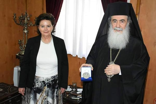 The NTUA Interdisciplinary Team with the Patriarch of Jerusalem